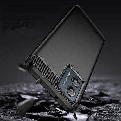 Coque pour Motorola Edge 50 Fusion, Techsuit, Carbone, Noire