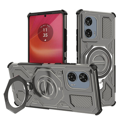 Coque pour Motorola Edge 50 Fusion, Techsuit, Carbon Shield Pro, Fumée