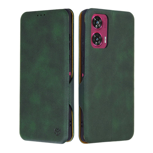 Hülle für Motorola Edge 50 Fusion, Techsuit, Safe Wallet Plus, Grün