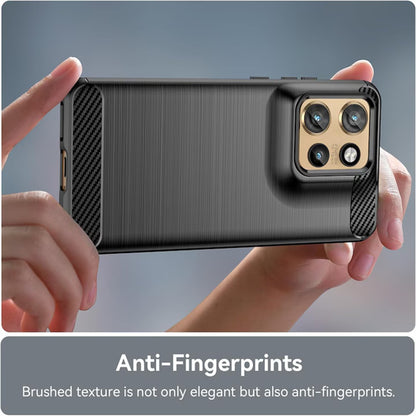 Coque pour Motorola Edge 50 Neo, Techsuit, Carbone, Noire