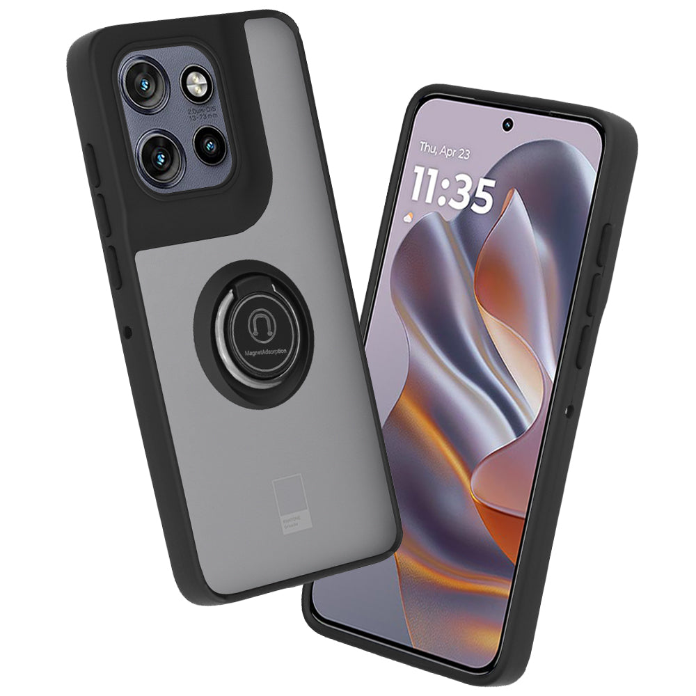 Hülle für Motorola Edge 50 Neo, Techsuit, Glinth, Schwarz