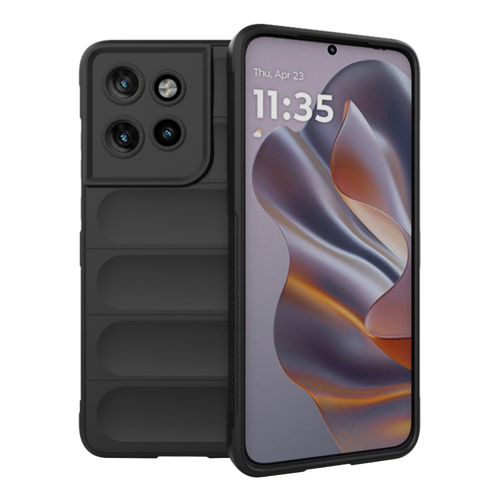 Hülle für Motorola Edge 60 Neo / Edge 50 Neo, Techsuit, Magic Shield, Schwarz
