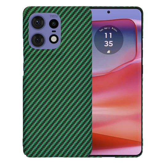 Case for Motorola Edge 50 Pro, Techsuit, Carbonite FiberShell, Green