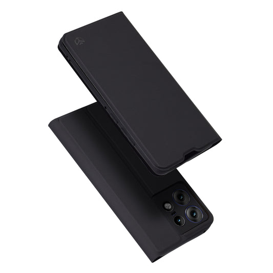 Case for Motorola Edge 50 Pro, Techsuit, Magskin Book, Black