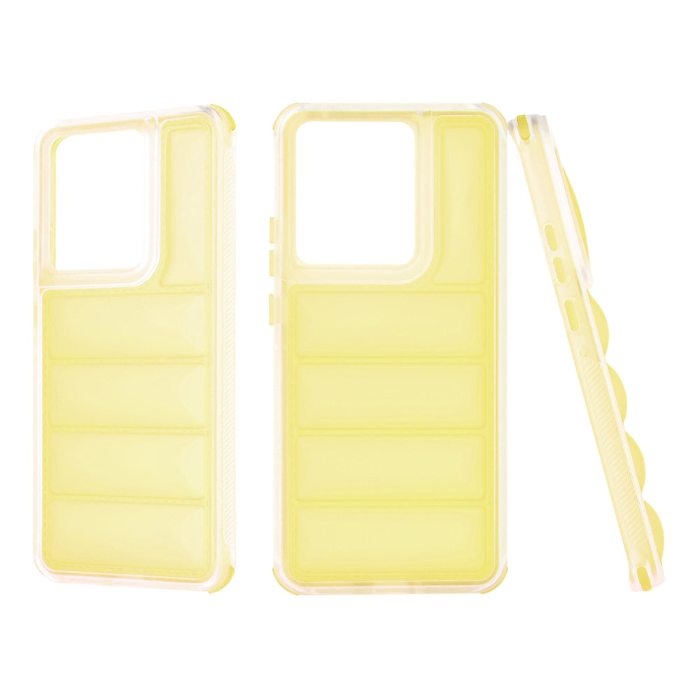 Case for Motorola Edge 50 Pro, Techsuit, Wave Shield, Yellow