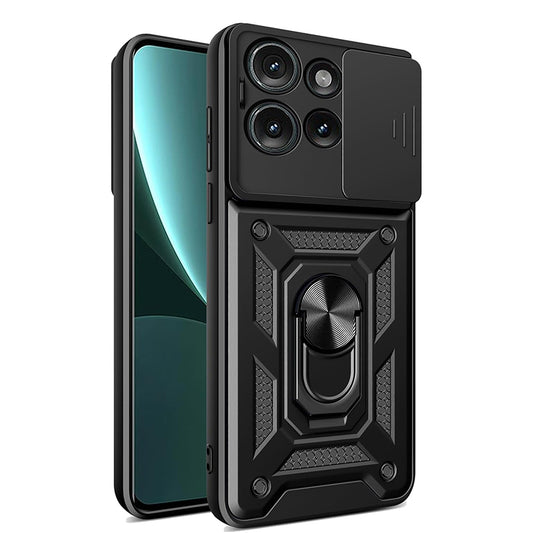Hülle für Motorola Edge 50, Techsuit, CamShield, Schwarz