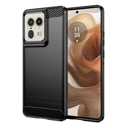 Hülle für Motorola Edge 50 Ultra, Techsuit, Carbon, Schwarz