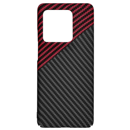 Case for Motorola Edge 50 Ultra, Techsuit, Carbonite FiberShell, Black Red
