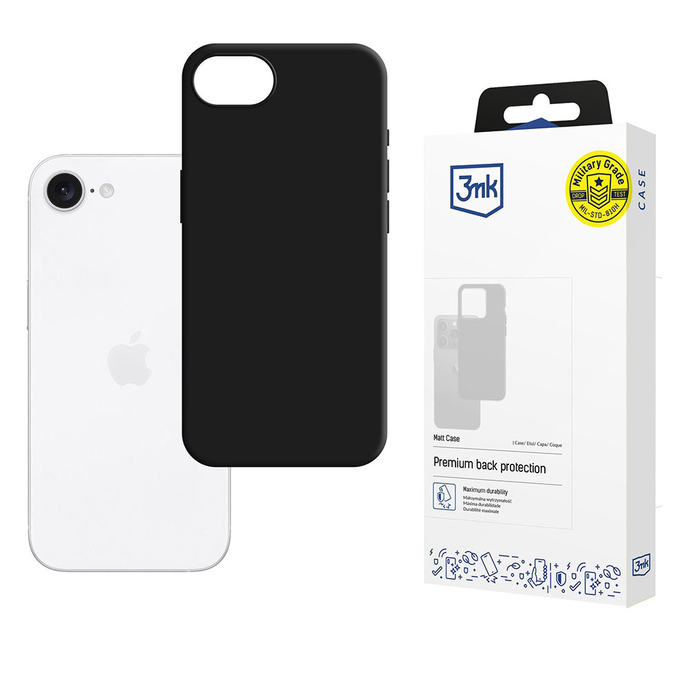Coque pour Motorola Edge 60 Fusion / Edge 60, 3MK, Noir Mat