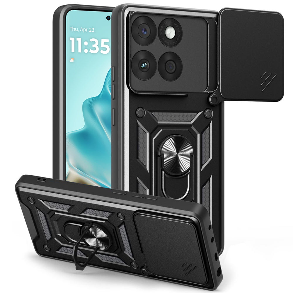Hülle für Motorola Edge 60 Fusion / Edge 60, Techsuit, CamShield, Schwarz