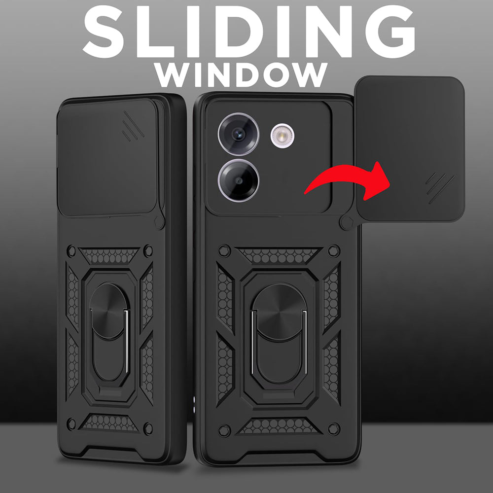 Hülle für Motorola Edge 60 Fusion / Edge 60, Techsuit, CamShield, Schwarz