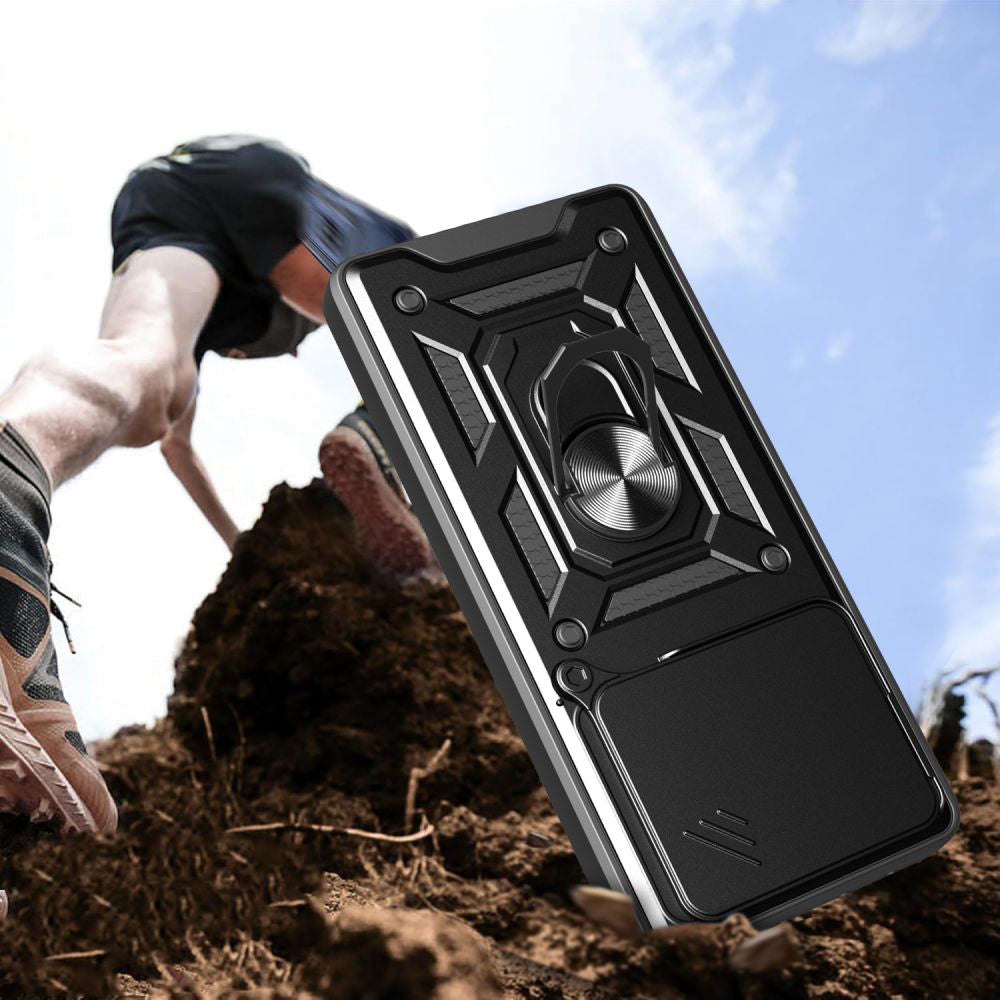 Hülle für Motorola Edge 60 Fusion / Edge 60, Techsuit, CamShield, Schwarz