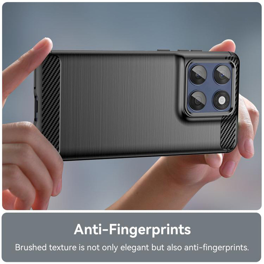 Coque pour Motorola Edge 60 Fusion / Edge 60, Techsuit, Carbone, Noire