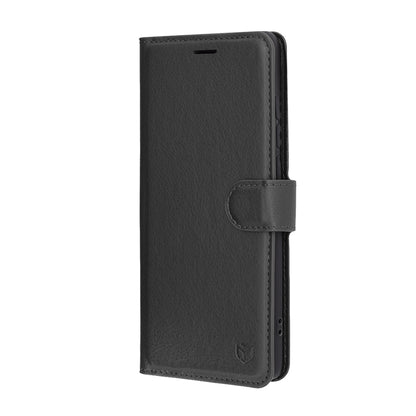 Case for Motorola Edge 60 Fusion / Edge 60, Techsuit, Leather Folio, Black