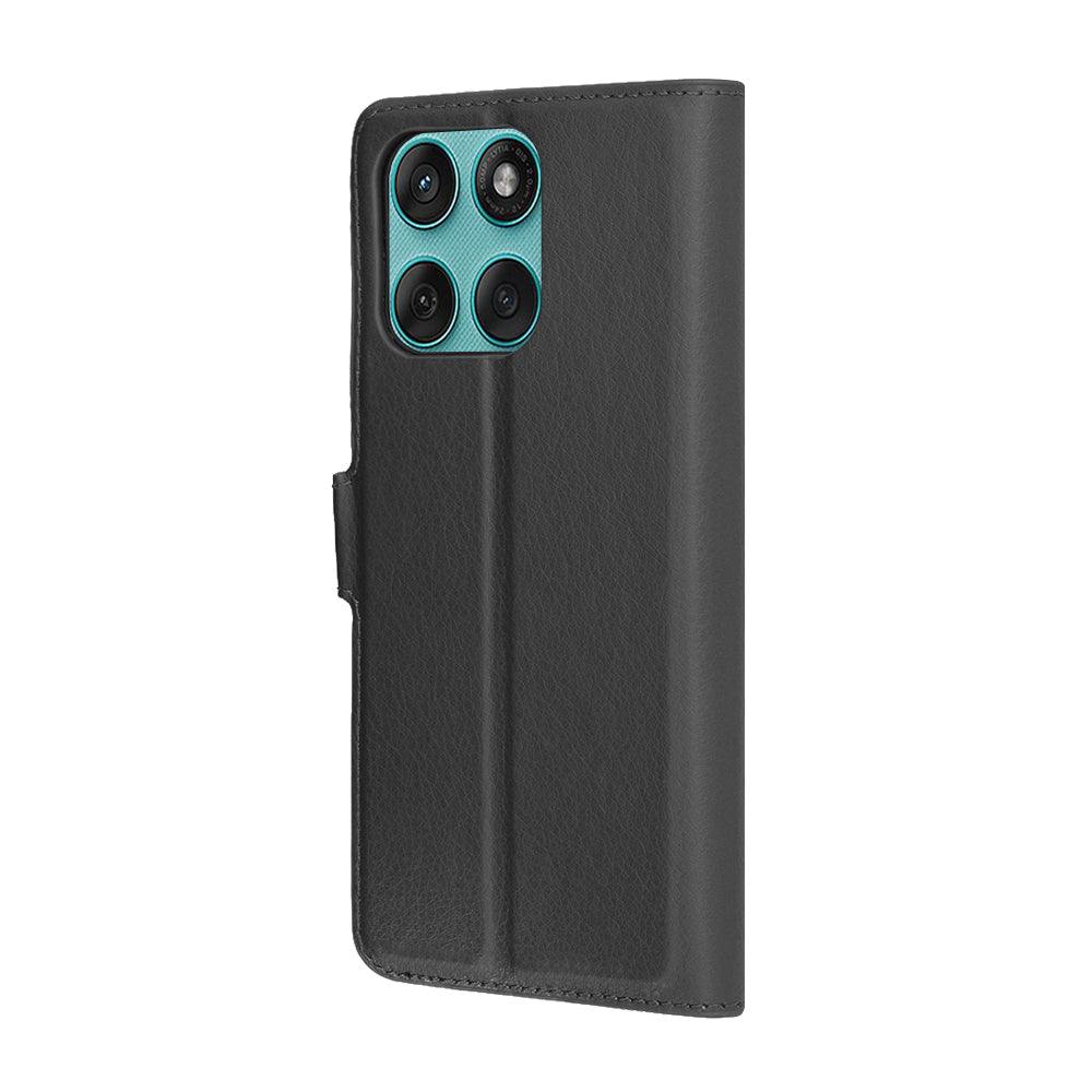 Case for Motorola Edge 60 Fusion / Edge 60, Techsuit, Leather Folio, Black