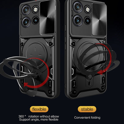 Hülle für Motorola Edge 60 Neo / Edge 50 Neo, Techsuit, CamGuard Pro, Schwarz