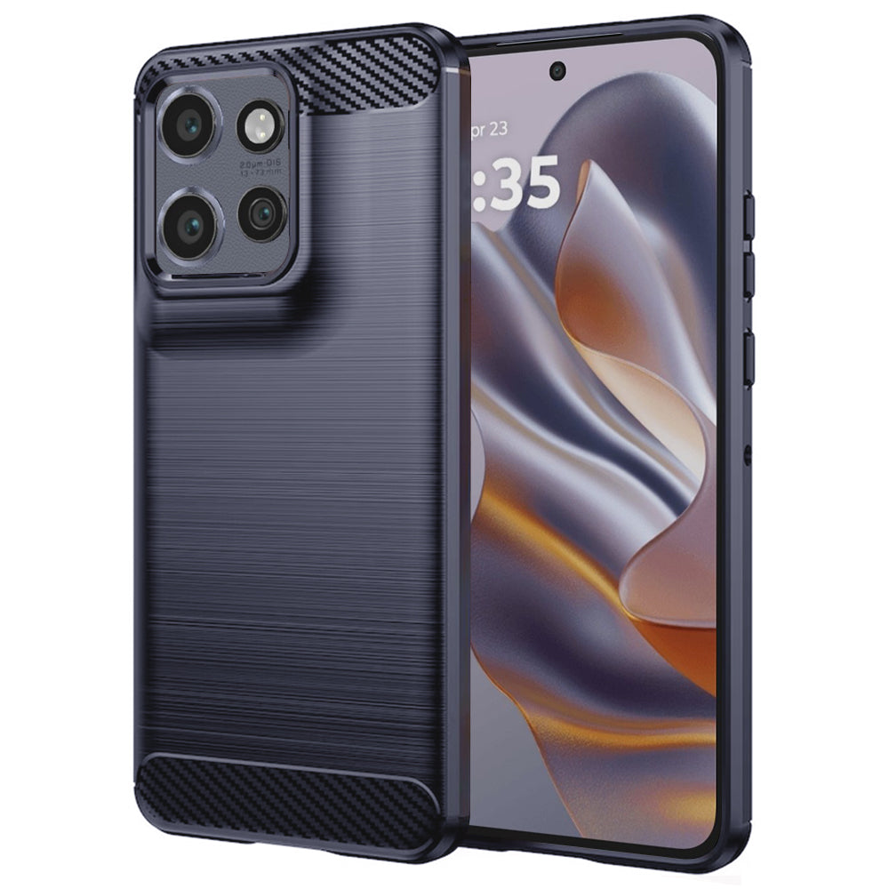 Case for Motorola Edge 60 Neo / Edge 50 Neo, Techsuit, Carbon, Blue