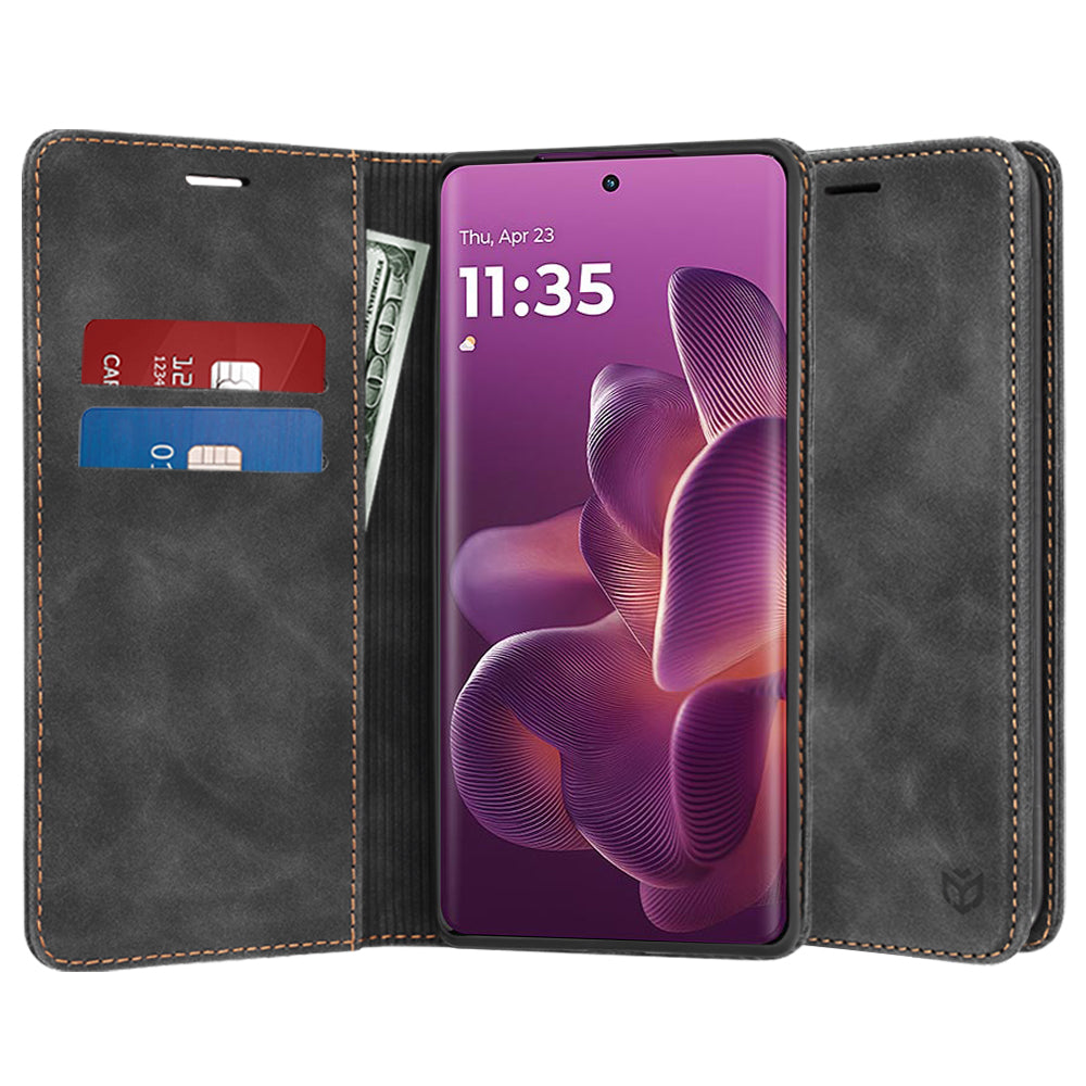 Hülle für Motorola Edge 60 Pro, Techsuit, Confy, Schwarz