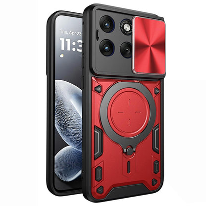 Hülle für Motorola Edge 70 Fusion, Techsuit, CamGuard Pro, Rot