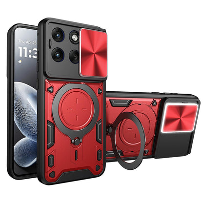 Hülle für Motorola Edge 70 Fusion, Techsuit, CamGuard Pro, Rot