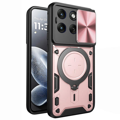 Coque pour Motorola Edge 70 Fusion, Techsuit, CamGuard Pro, Rose Doré