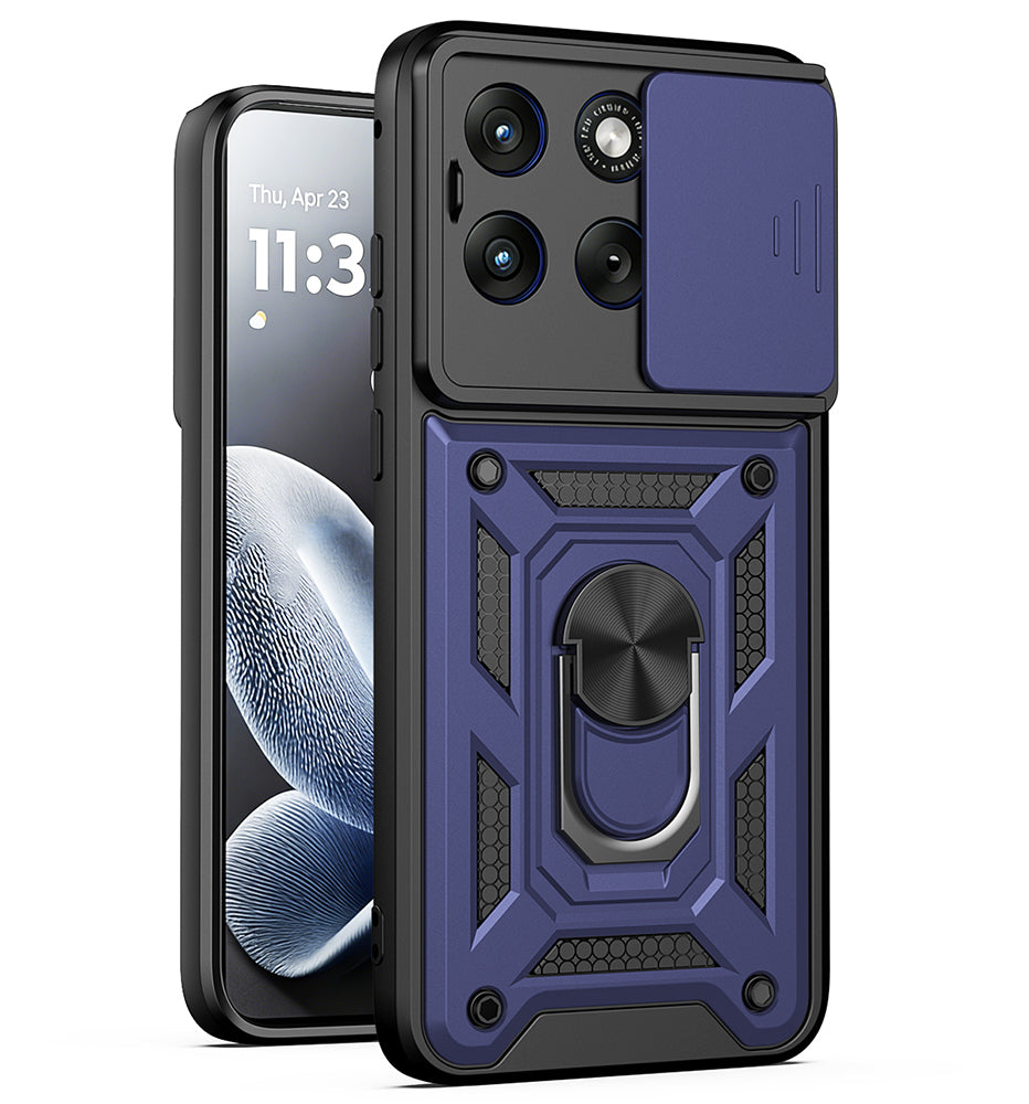 Hülle für Motorola Edge 70 Fusion, Techsuit, CamShield, Blau
