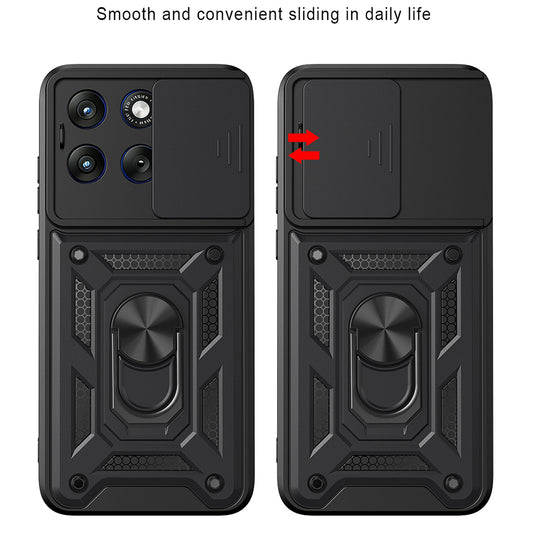 Étui pour Motorola Edge 70 Fusion, Techsuit, CamShield, Bleu