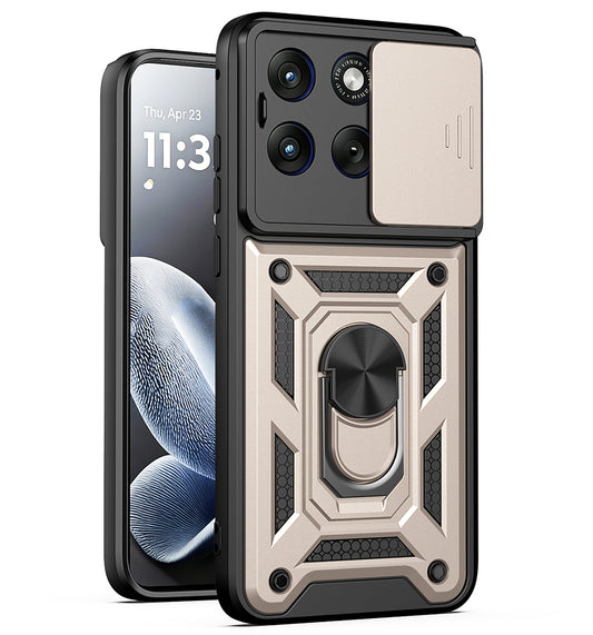 Case for Motorola Edge 70 Fusion, Techsuit, CamShield, Gold