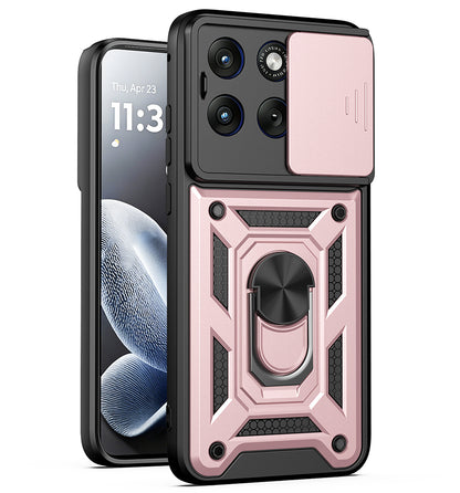 Coque pour Motorola Edge 70 Fusion, Techsuit, CamShield, Rose Doré
