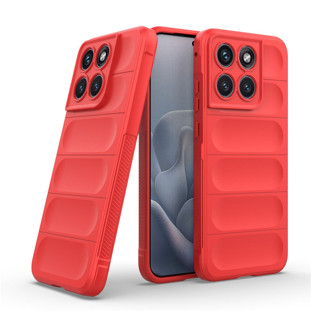 Coque pour Motorola Edge 70 Fusion, Techsuit, Magic Shield, Rouge