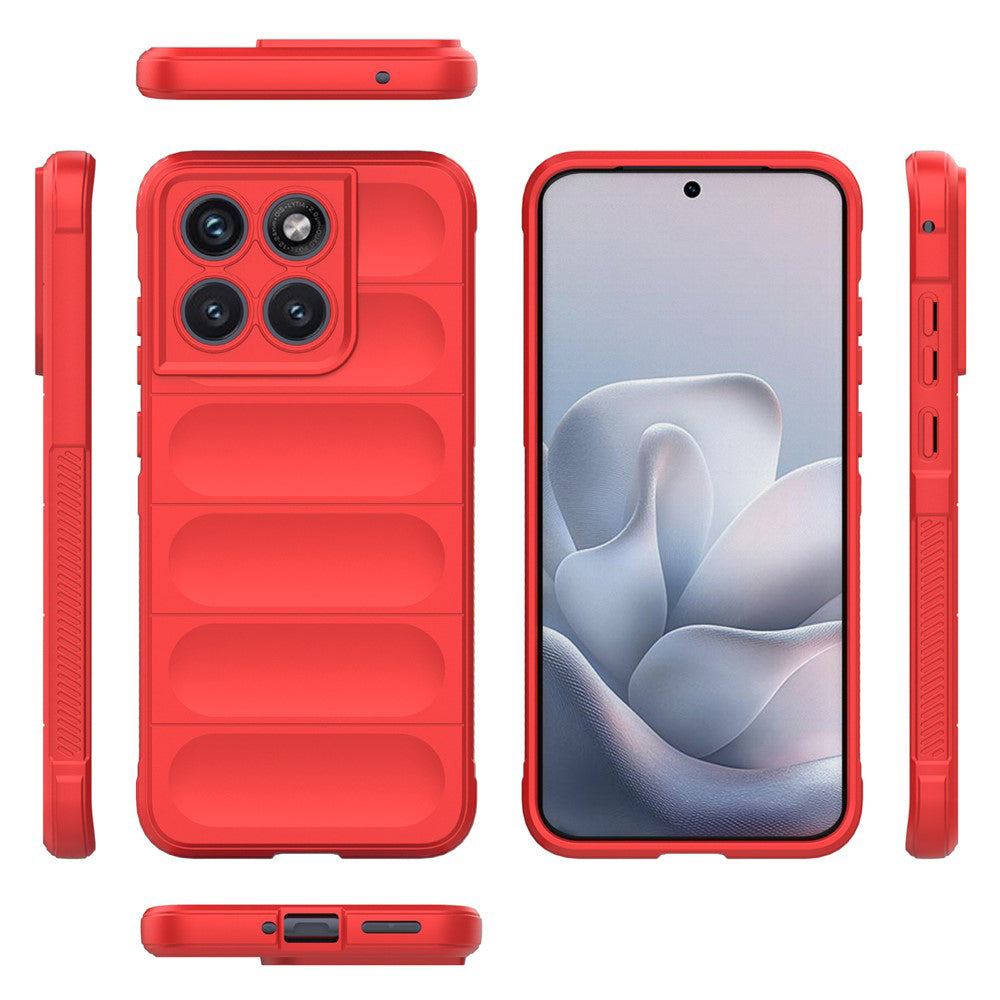Coque pour Motorola Edge 70 Fusion, Techsuit, Magic Shield, Rouge