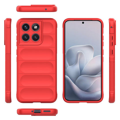Coque pour Motorola Edge 70 Fusion, Techsuit, Magic Shield, Rouge