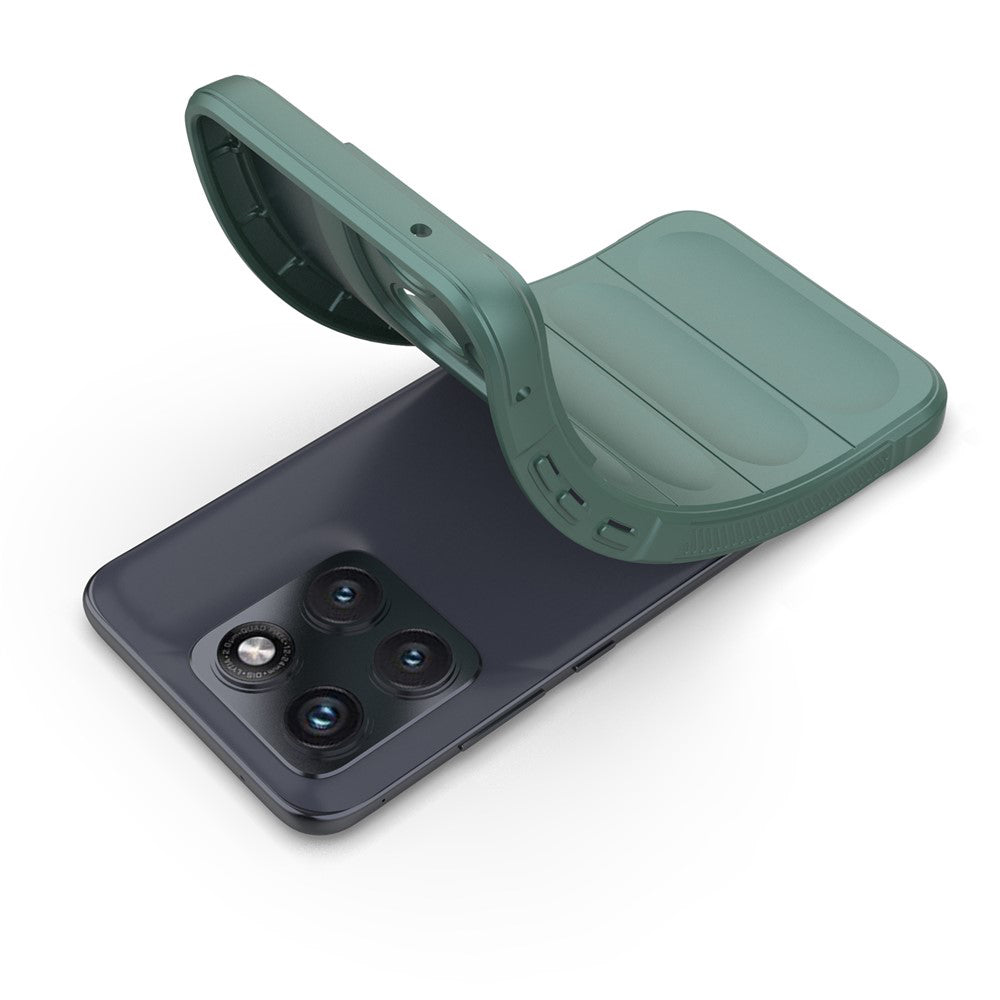 Hülle für Motorola Edge 70 Fusion, Techsuit, Magic Shield, Grün