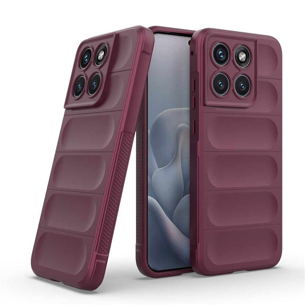 Coque pour Motorola Edge 70 Fusion, Techsuit, Magic Shield, Bordeaux