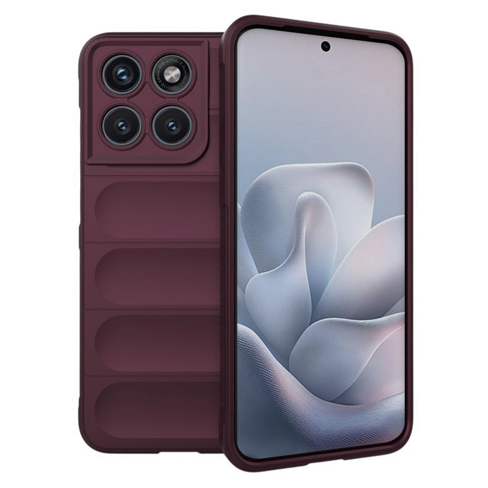 Coque pour Motorola Edge 70 Fusion, Techsuit, Magic Shield, Bordeaux