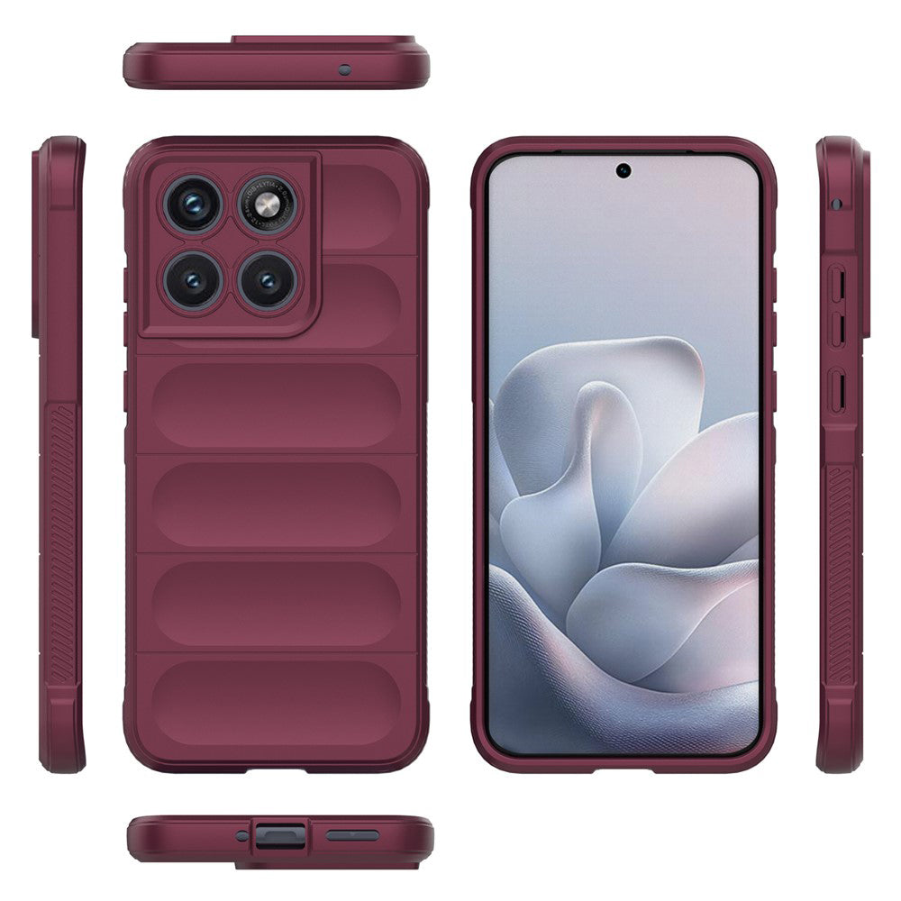 Coque pour Motorola Edge 70 Fusion, Techsuit, Magic Shield, Bordeaux