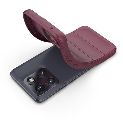 Coque pour Motorola Edge 70 Fusion, Techsuit, Magic Shield, Bordeaux