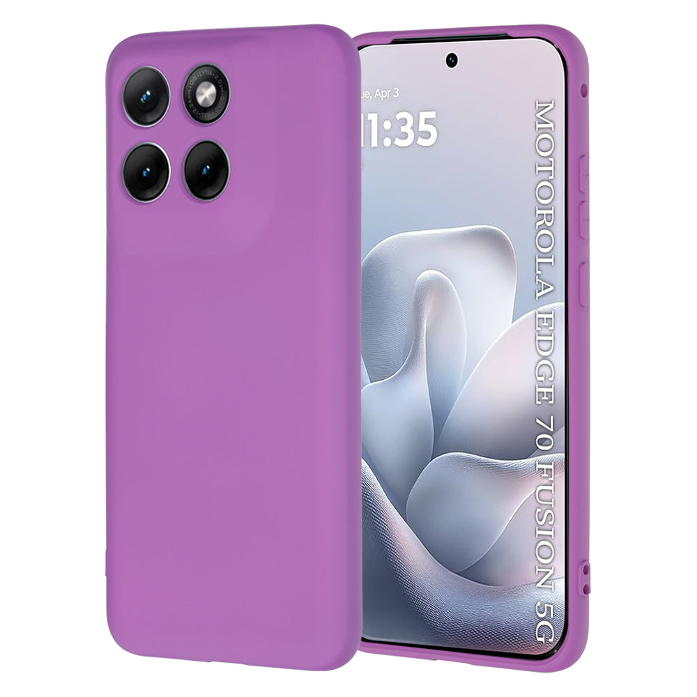 Coque pour Motorola Edge 70 Fusion, Techsuit, SoftFlex, Violet