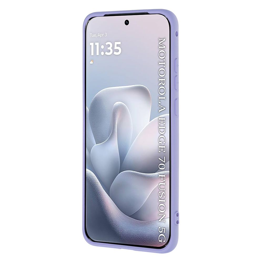 Coque pour Motorola Edge 70 Fusion, Techsuit, SoftFlex, Violet Clair