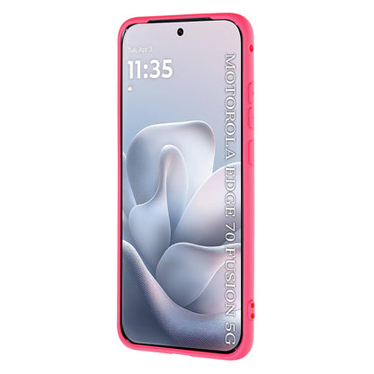 Coque pour Motorola Edge 70 Fusion, Techsuit, SoftFlex, Rose Foncé