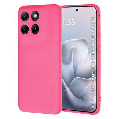 Coque pour Motorola Edge 70 Fusion, Techsuit, SoftFlex, Rose Foncé