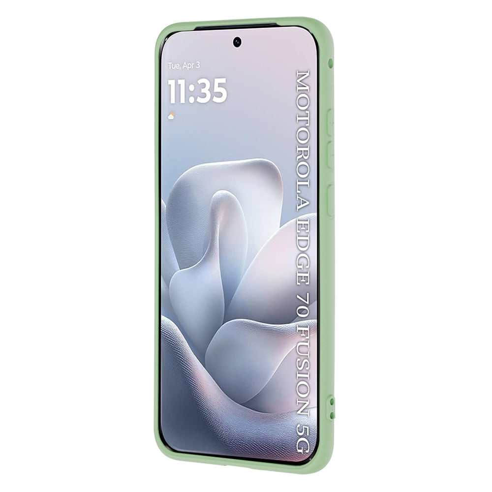 Coque pour Motorola Edge 70 Fusion, Techsuit, SoftFlex, Vert Clair