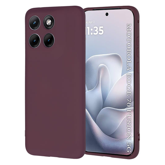 Coque pour Motorola Edge 70 Fusion, Techsuit, SoftFlex, Bordeaux