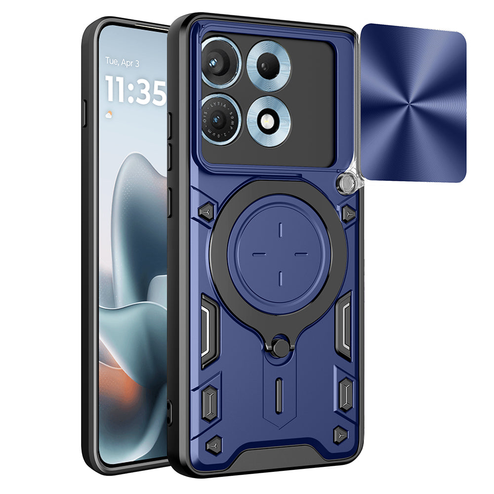 Coque pour Motorola Edge 70 Max, Techsuit, CamGuard Pro, Bleue