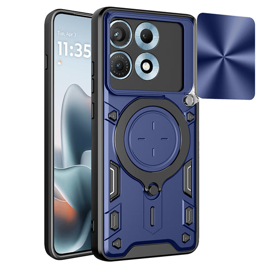 Coque pour Motorola Edge 70 Max, Techsuit, CamGuard Pro, Bleue