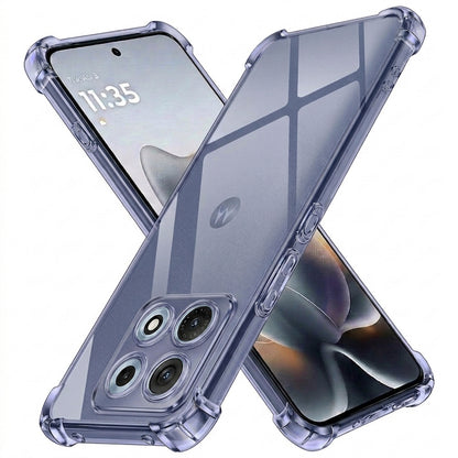 Coque pour Motorola Edge 70 Max, Techsuit, Transparent Antichoc, Fumé
