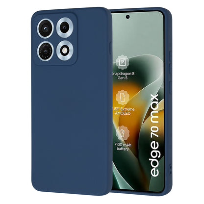Hülle für Motorola Edge 70 Max, Techsuit, SoftFlex, Marineblau
