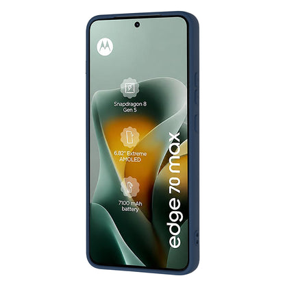 Hülle für Motorola Edge 70 Max, Techsuit, SoftFlex, Marineblau