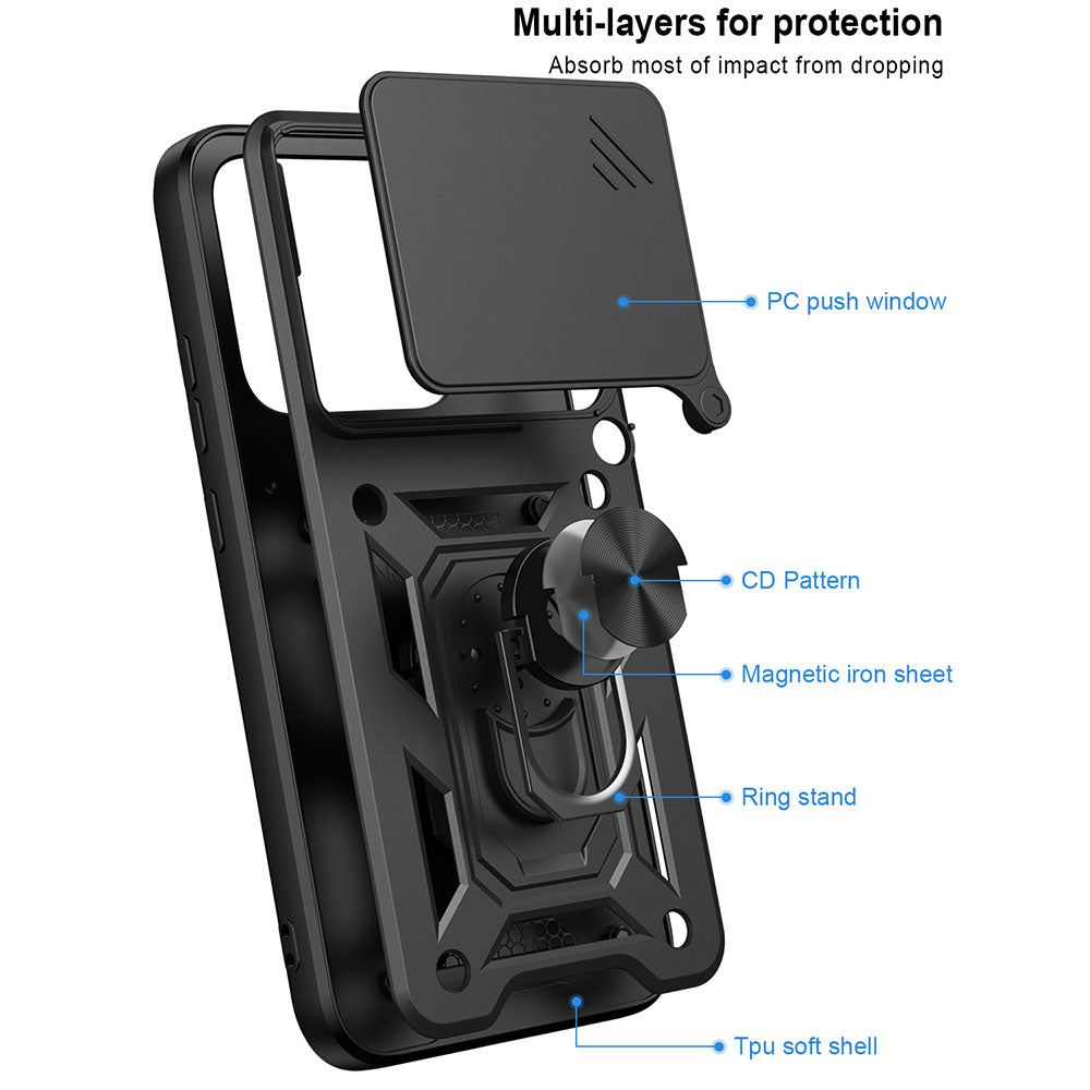 Coque pour Motorola Edge 70 Pro, Techsuit, CamShield, Vert
