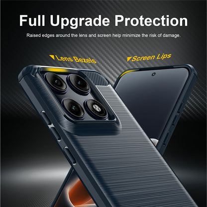 Case for Motorola Edge 70 Pro, Techsuit, Carbon, Blue
